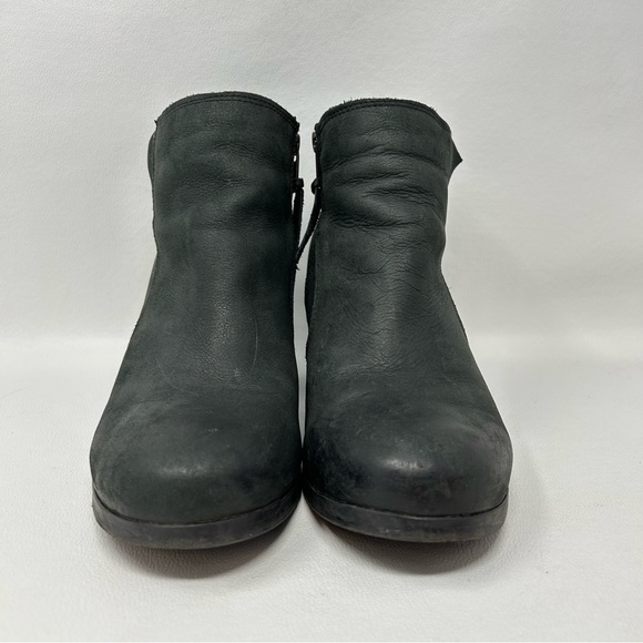 Levi's Black Leather Ankle Zip Up Block Heeled Boho Boots, Women’s Size 10. - Picture 6 of 12